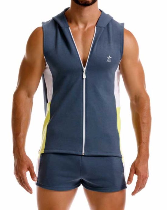 2302 AUSTIN HOODIE TANK GRAY