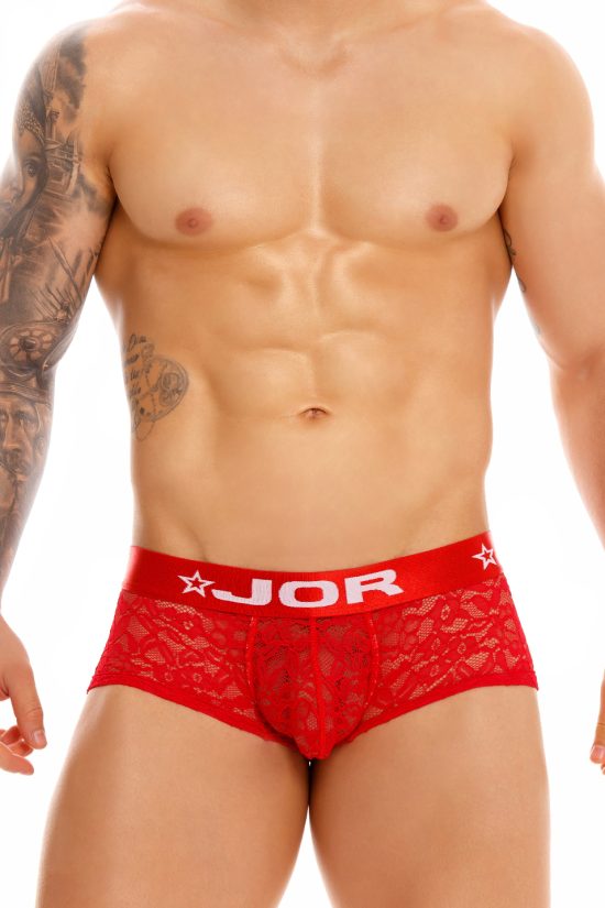 1378 ROMANCE (LACE) BOXER RED