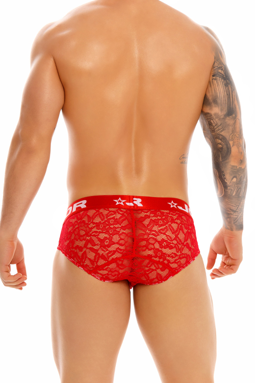 1378 ROMANCE (LACE) BOXER RED