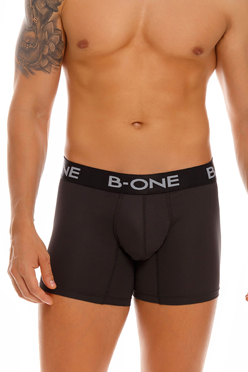 0015-1 CLASSIC LONG BOXER BLACK