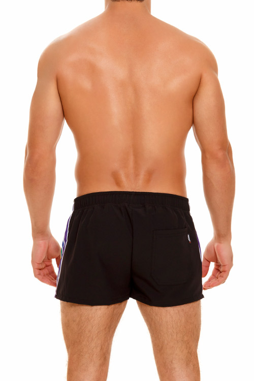 1806 RAINBOW MINI SHORT BLACK